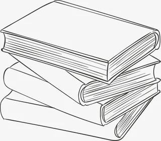 重叠的书本免抠