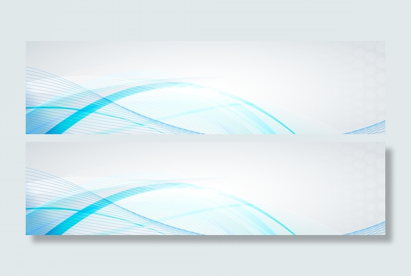 蓝色科技大气抽象背景banner高清