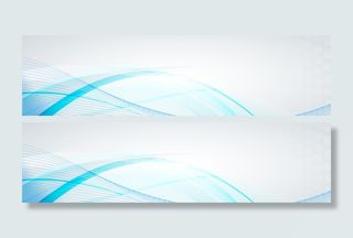 蓝色科技大气抽象背景banner高清