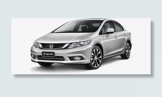 银色本田座驾免抠