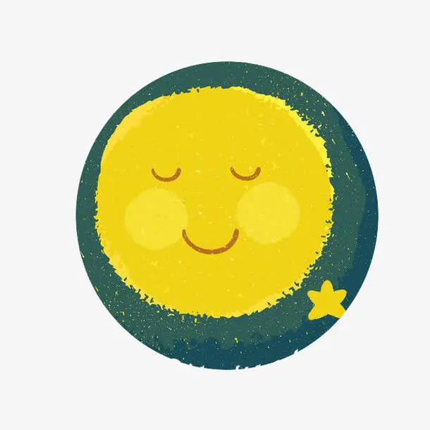 卡通月亮免抠