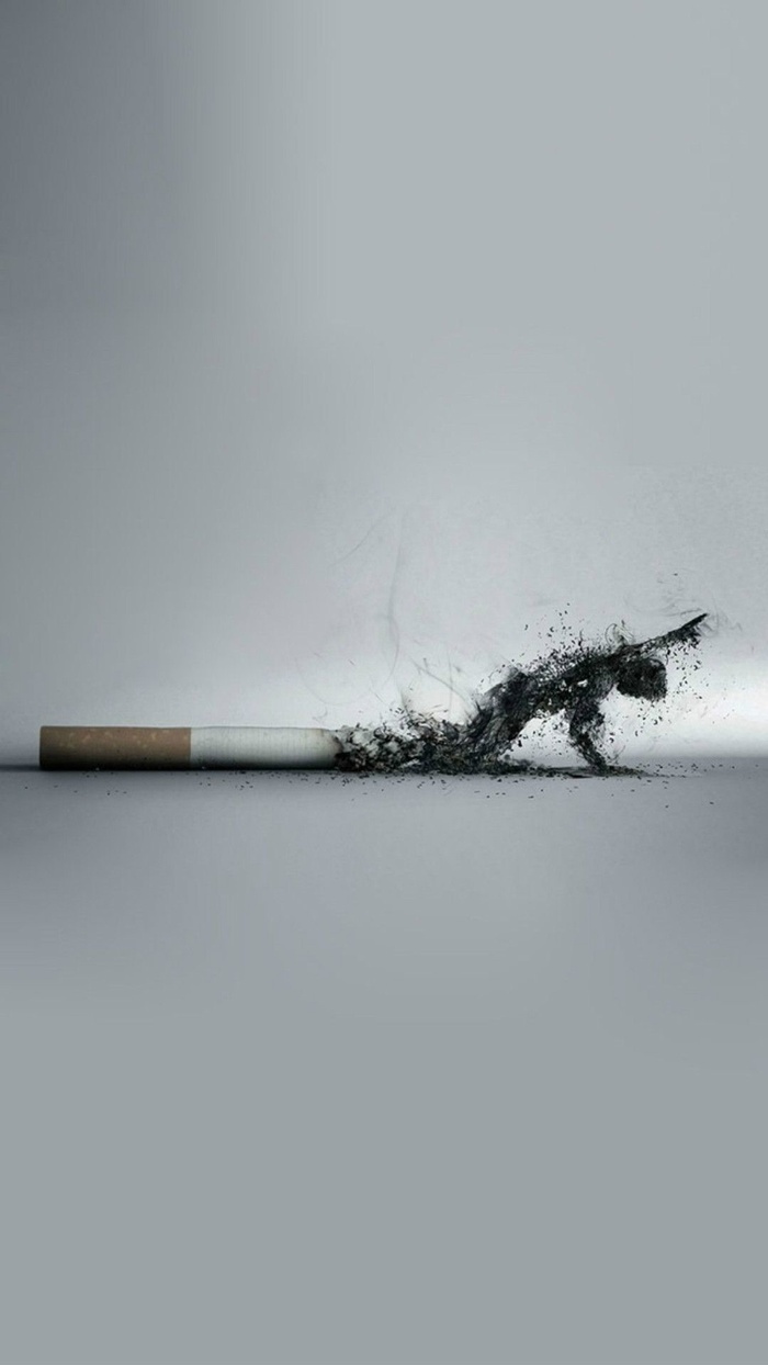 灰色禁烟主题背景图高清