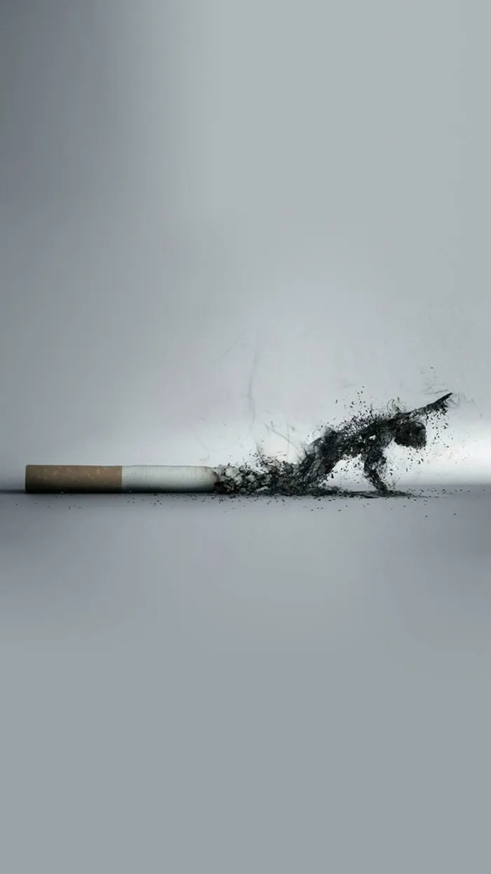 灰色禁烟主题背景图高清