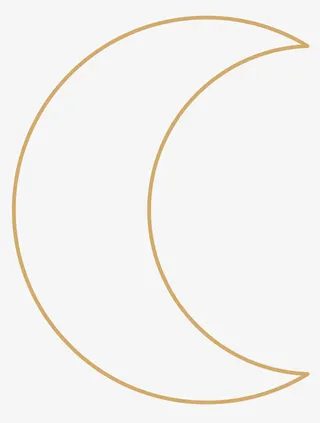 手绘卡通月亮免抠