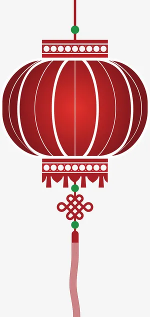 灯笼手绘过年灯笼免抠