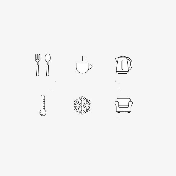 酒店住宿标志免抠