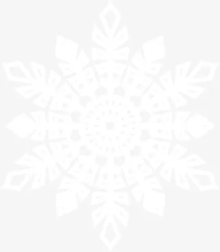 手绘合成白色的雪花元素免抠