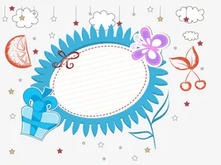 小清新花纹装饰矢量图免抠