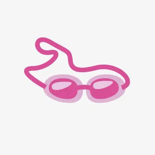 沙滩游泳镜免抠