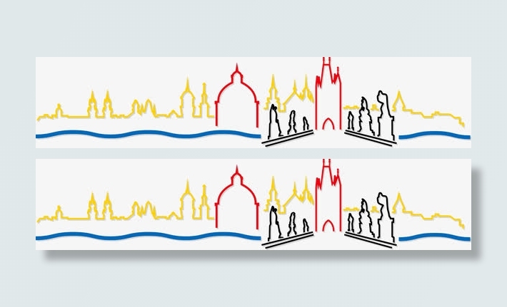 彩色城市箭头图免抠