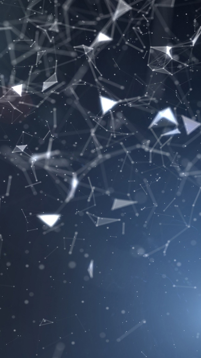 蓝色科技商务几何H5背景高清