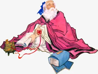 中国风圣人手绘中秋免抠