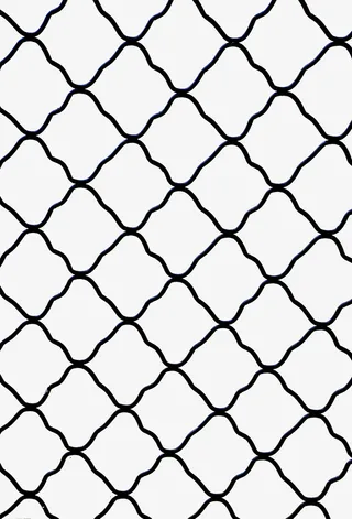 经典黑色拦截网铁丝纹路免抠