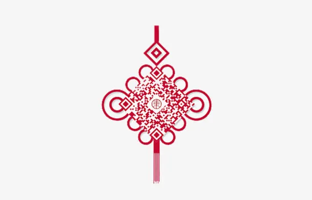 中国结二维码免抠