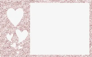 卡通手绘粉色镂空心形装饰免抠