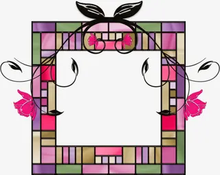 素描手绘相框素材免抠