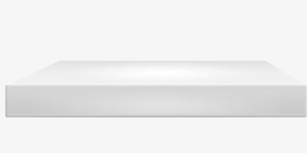 灰色长型展示台免抠