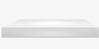 灰色长型展示台免抠