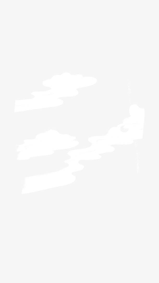 白色云雾有点透明免抠