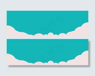 清新简约banner背景图