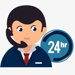 通话中心顾客插画免抠