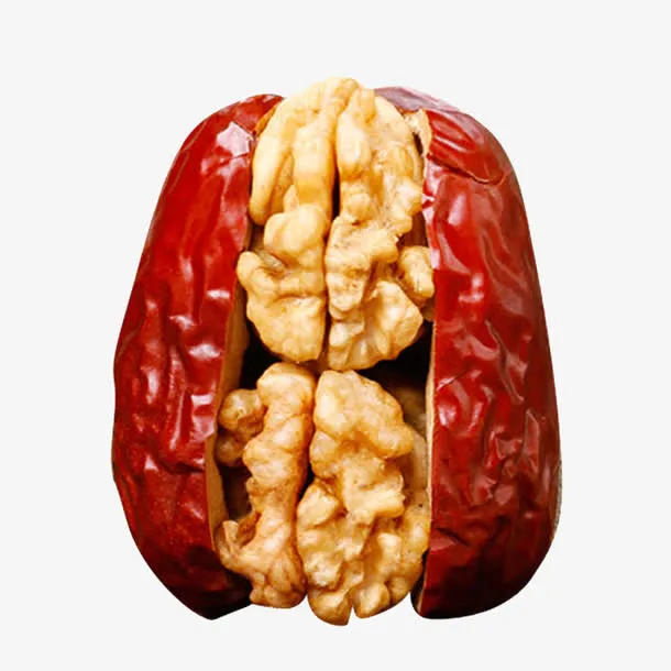 单个枣夹核桃免抠