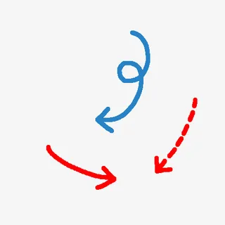 简笔画小箭头免抠图标元素