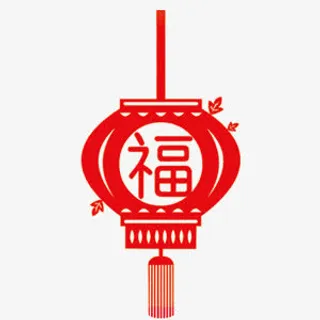 剪纸灯笼免抠