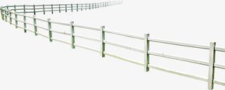 户外围栏美景惬意免抠