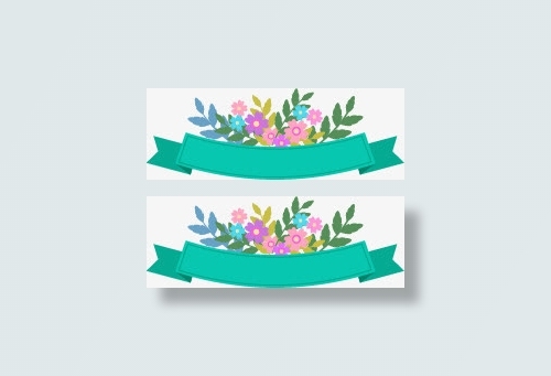花卉标题栏免抠