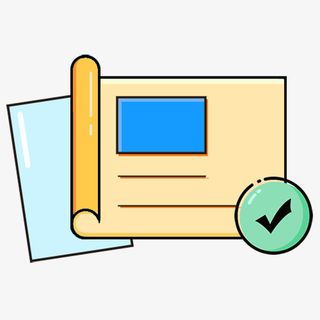 已完成任务图标简图免抠