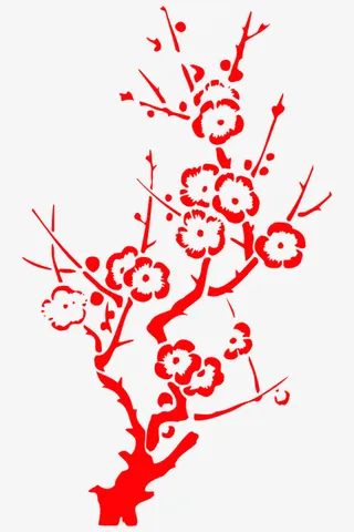 春节 元素 梅花 图案免抠