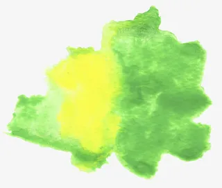 绿色水彩效果免抠