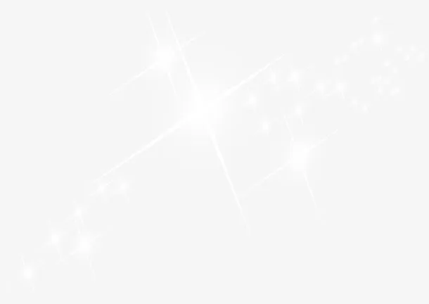 白色唯美卡通星光设计梦幻免抠