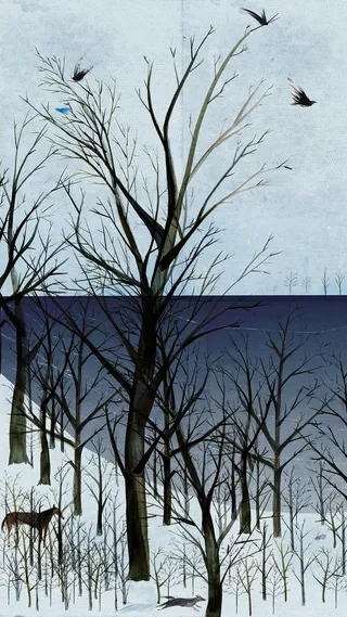 暗色风景H5背景高清