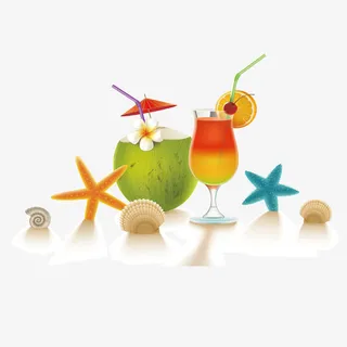 矢量美味饮料素材免抠