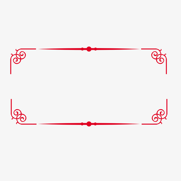 边框中式边框花边复古边框免抠