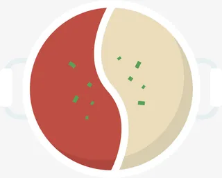 扁平美味火锅高汤免抠