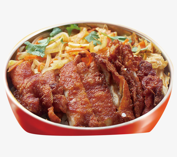 土耳其烤脆皮鸡饭高清摄影免抠