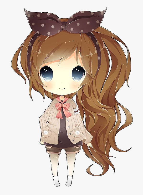 卡通超萌小女孩免抠