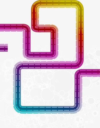 彩色渐变几何背景装饰免抠