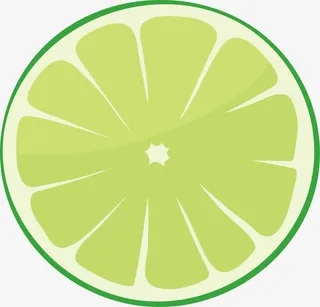 矢量图柠檬片免抠