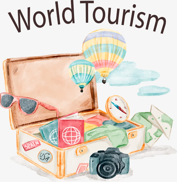 秋季旅行胜地免抠