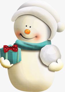 冬至雪人素材02免抠