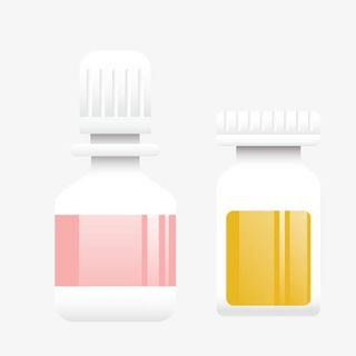 药瓶吃药卡通图免抠