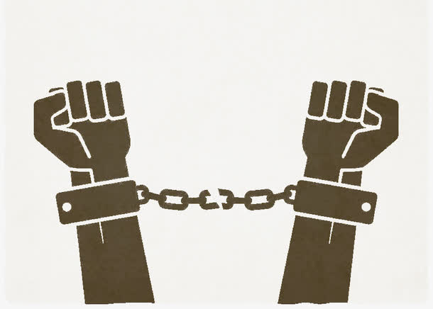 手绘手铐免抠