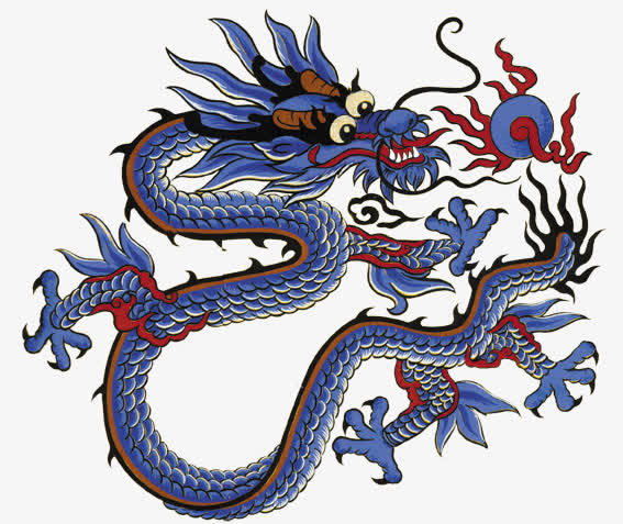 蓝紫色的龙免抠
