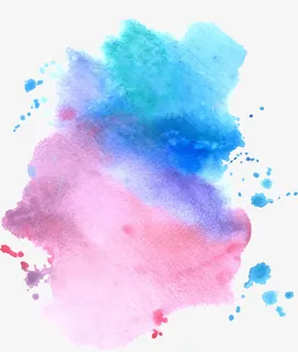 蓝色紫色晕染效果免抠