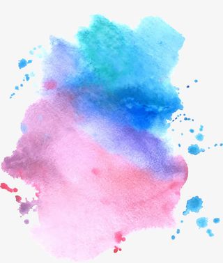 蓝色紫色晕染效果免抠