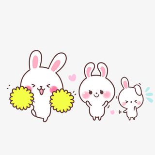 可爱卡通小兔子免抠